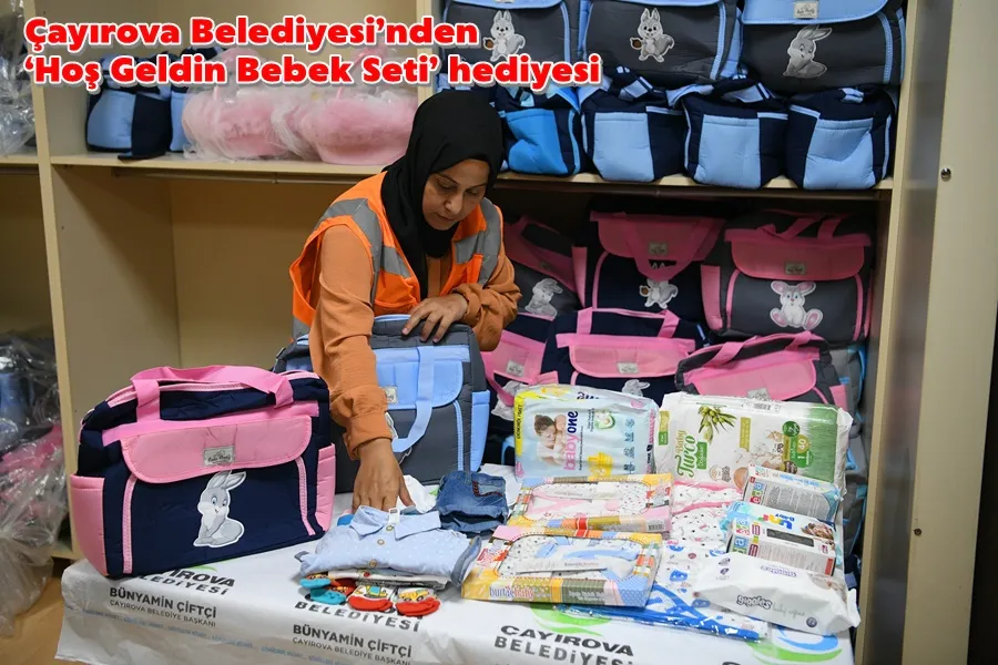 Çayırova Belediyesi’nden ‘Hoş Geldin Bebek Seti’ hediyesi