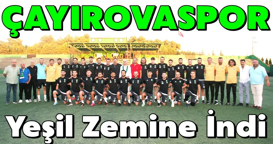 Çayırovaspor Sahaya İndi