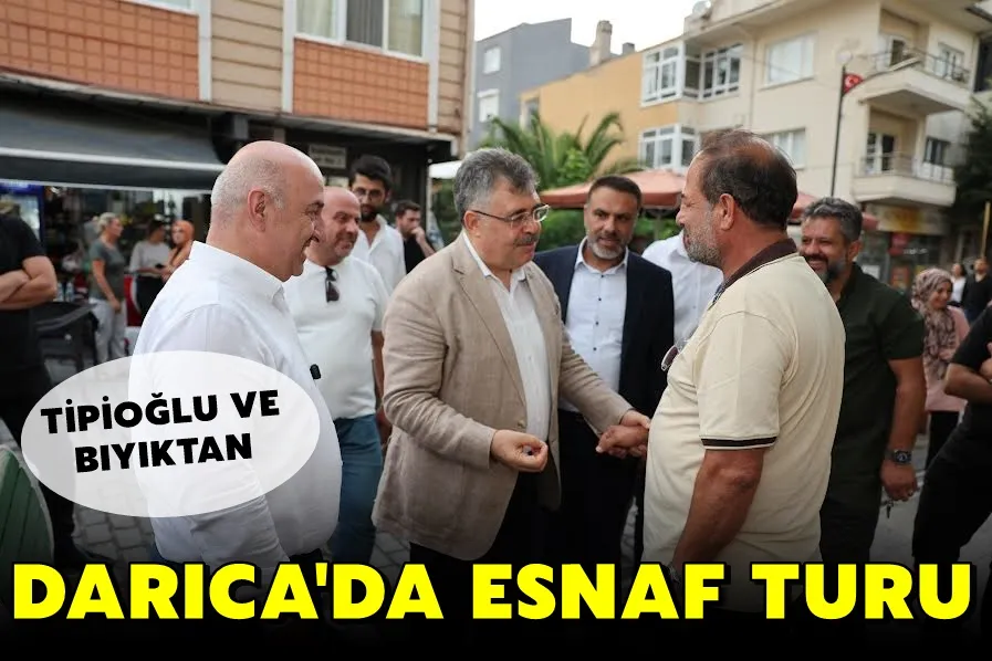 Bıyık ve Tipioğlu’ndan Çınaraltı’nda esnaf turu