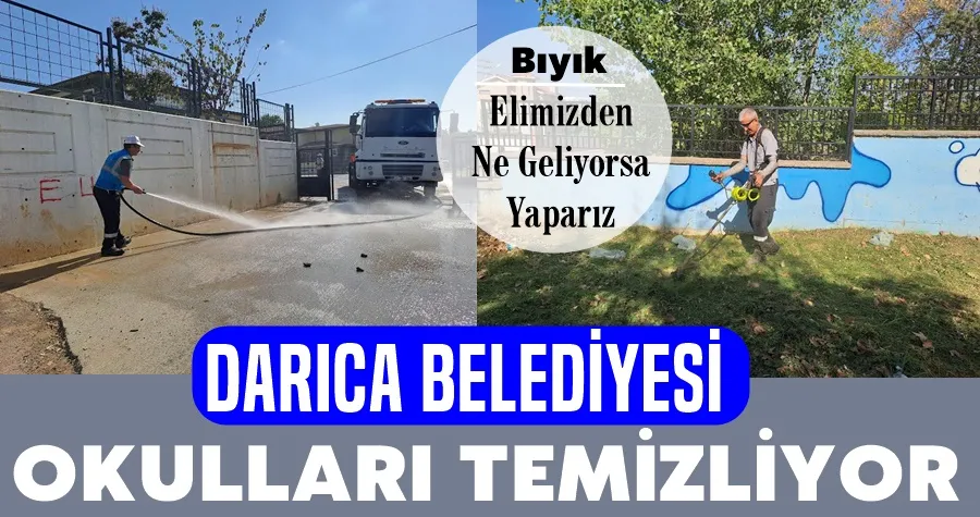 Darıca Belediyesi Okul Temizliyor