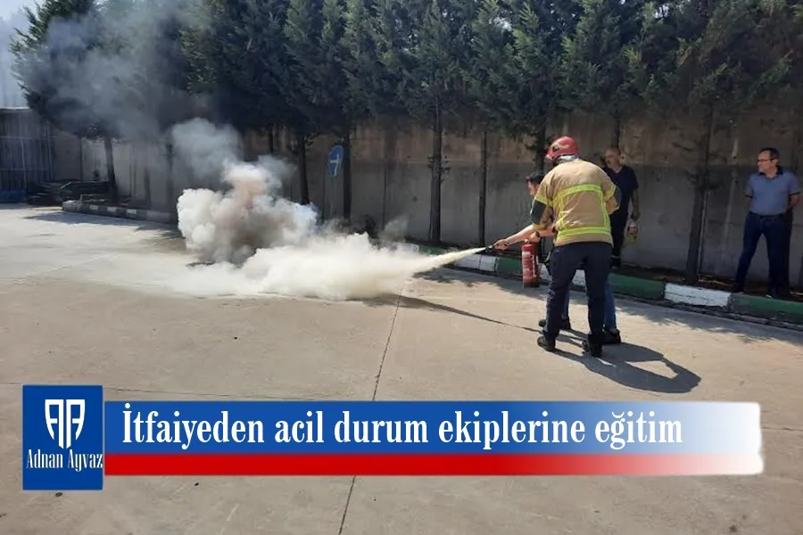 İtfaiyeden acil durum ekiplerine eğitim