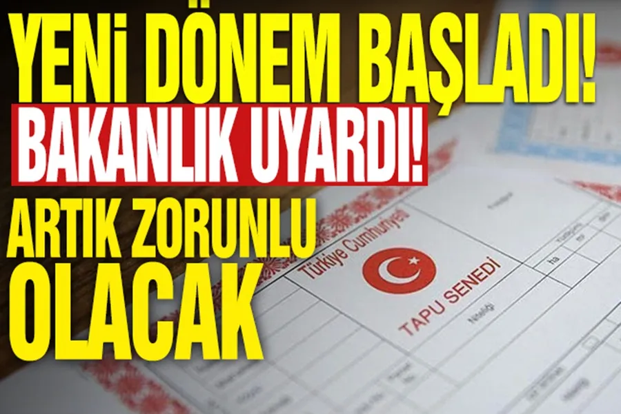 Yeni dönem başladı, bakanlık uyardı: Artık zorunlu olacak