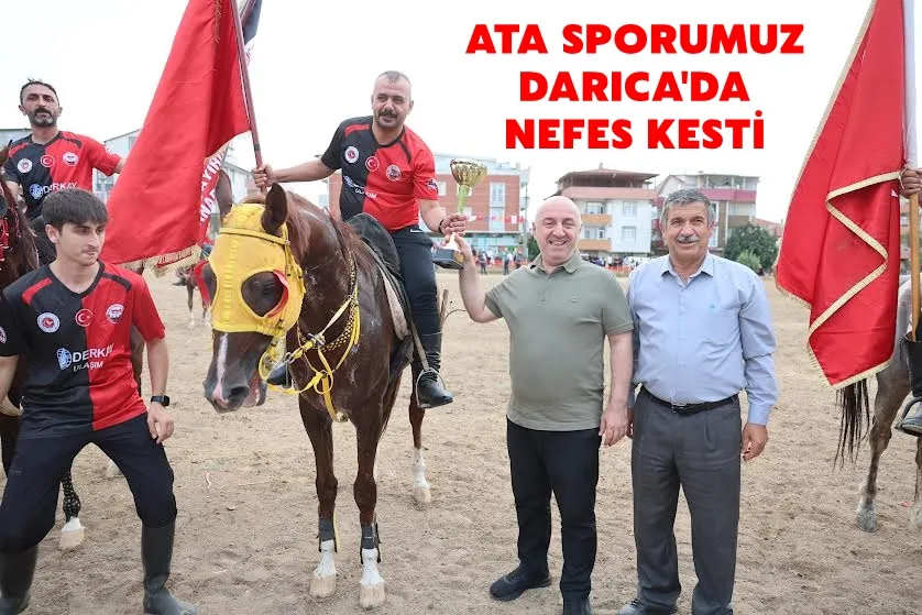 Darıca’da ata sporu cirit gösterisi yapıldı