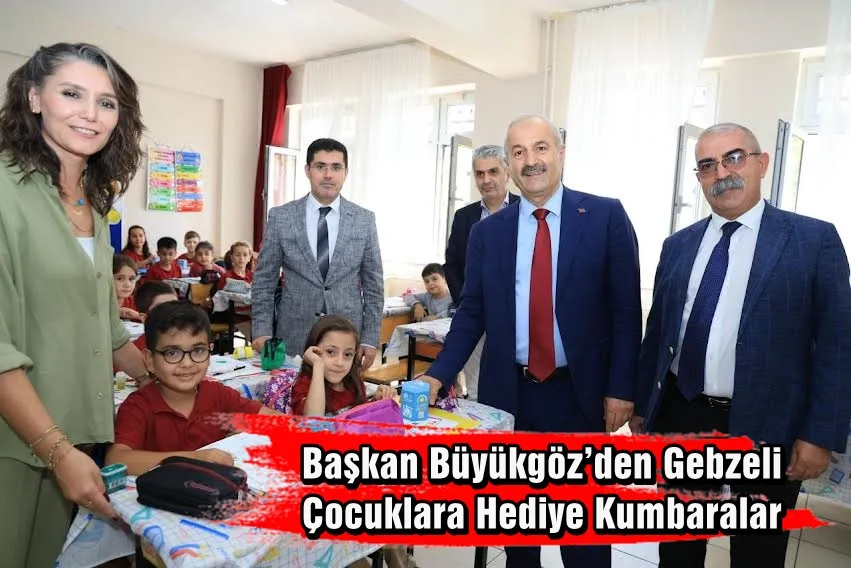 Başkan Büyükgöz’den Gebzeli  Çocuklara Hediye Kumbaralar