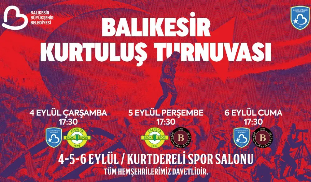 Balıkesir Turnuvası 4-6 Eylül’de