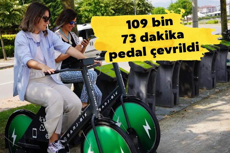 109 bin 73 dakika pedal çevrildi