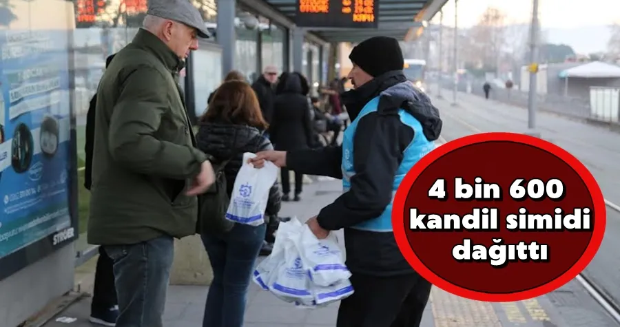 4 bin 600 kandil simidi dağıttı