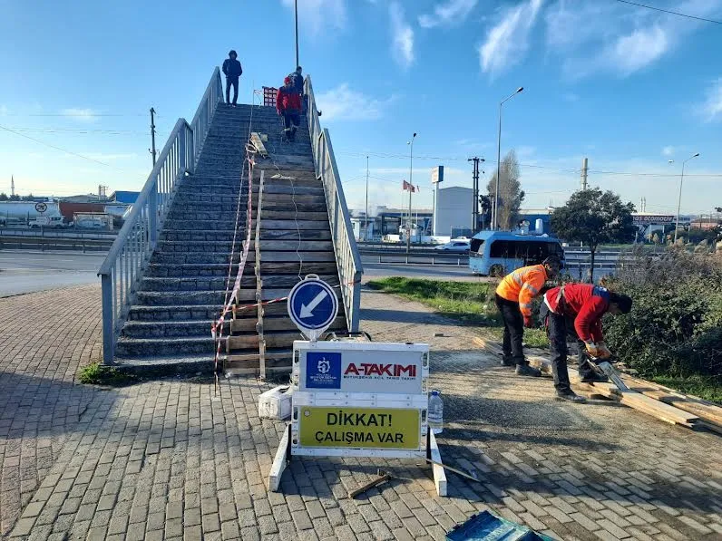 Gebze’de üst geçit tadilatı