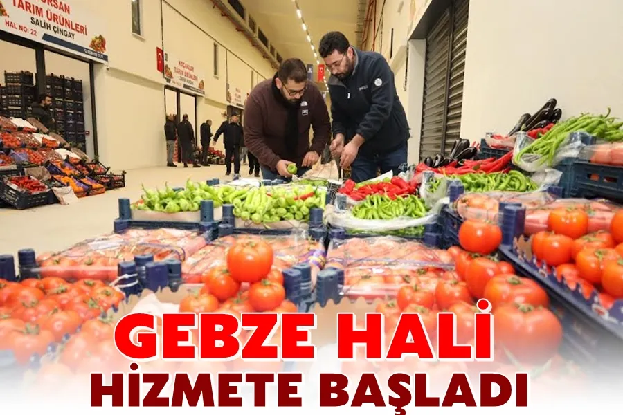 Gebze Hali Hizmete Başladı