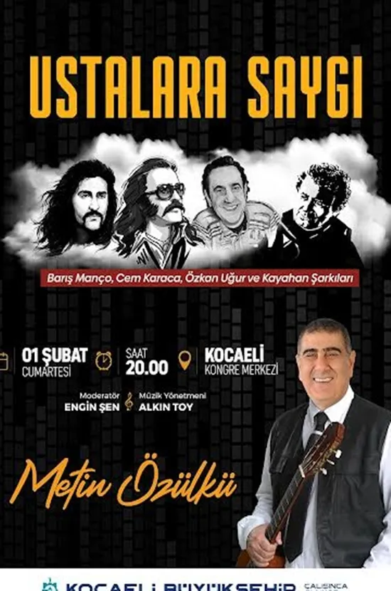 Büyükşehir’den “Ustalara Saygı” konseri