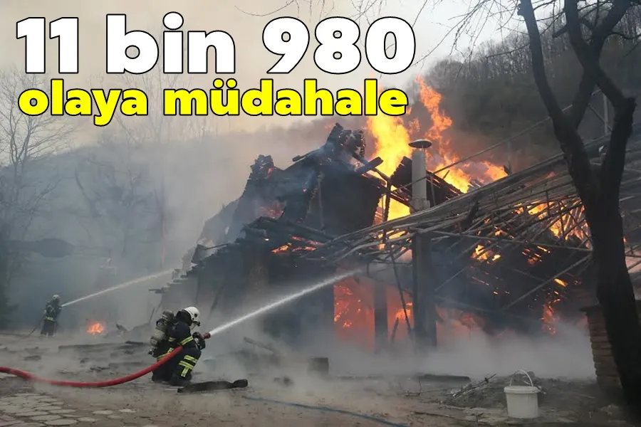  11 bin 980 olaya müdahale