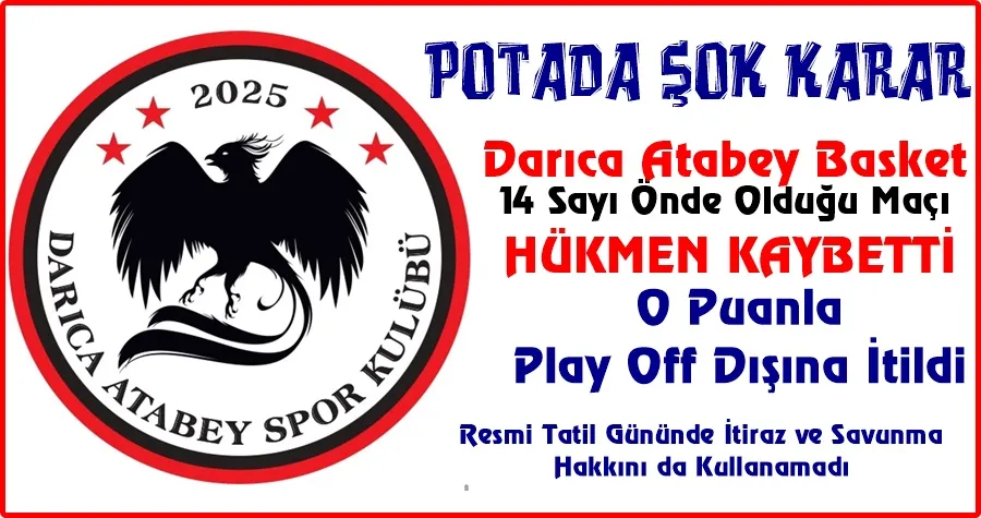 Darıca Atabay Basket ŞOKTA!