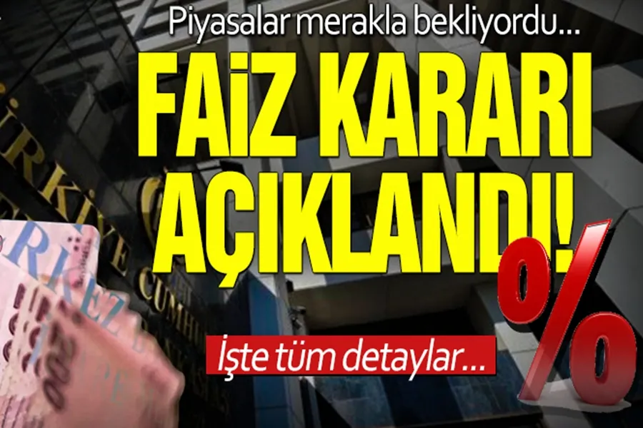 Merkez Bankası faiz kararı açıklandı: İşte tüm detaylar...