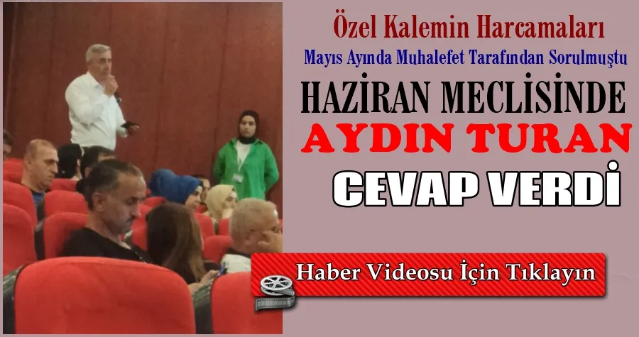 Aydın Turan Eleştirilere cevap verdi