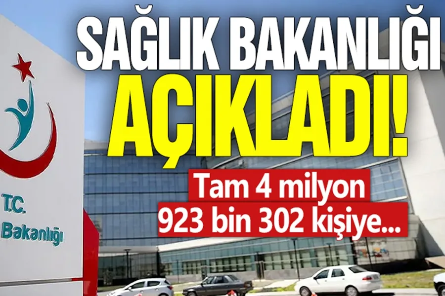 Sağlık Bakanlığı açıkladı! 4 milyon 923 bin 302 kişiye