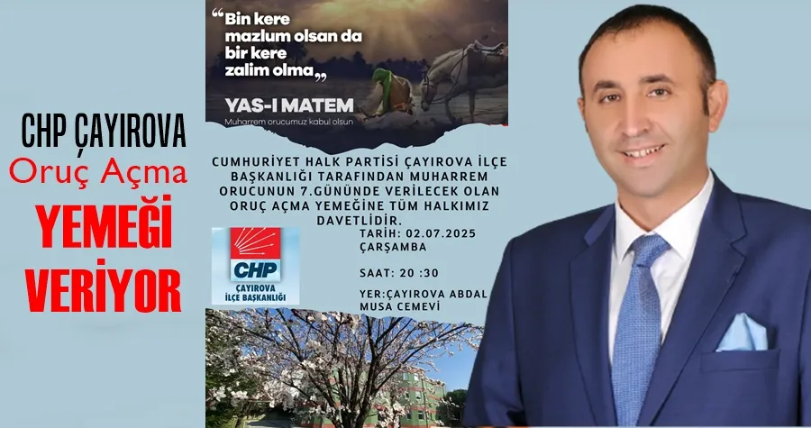 CHP Çayırova Oruç Açma Yemeği Veriyor