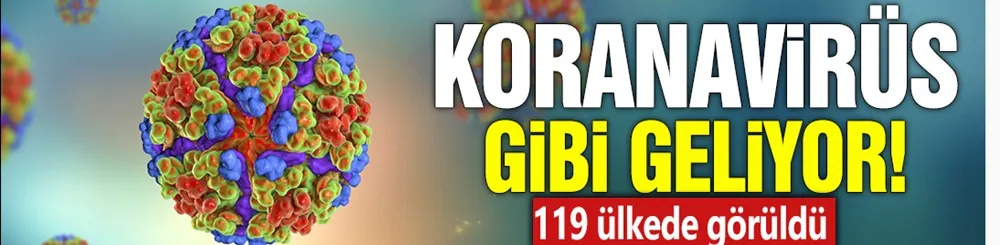 Koronavirüs gibi geliyor! 119 ülkede görüldü
