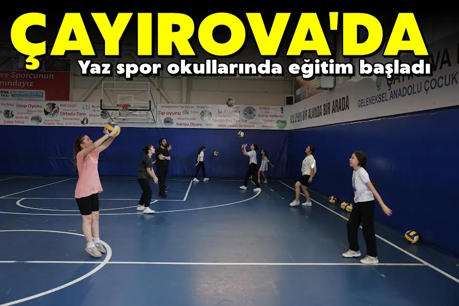 Yaz spor okullarında eğitim başladı