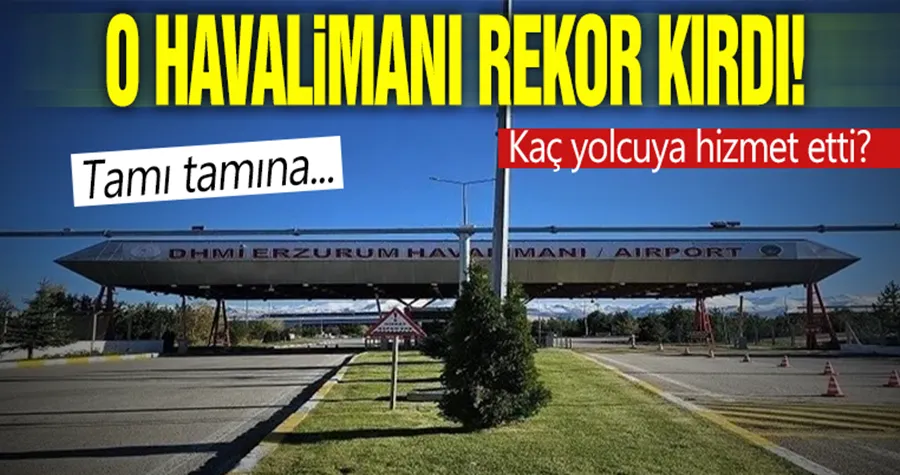 O havalimanı rekor kırdı! Tamı tamına...