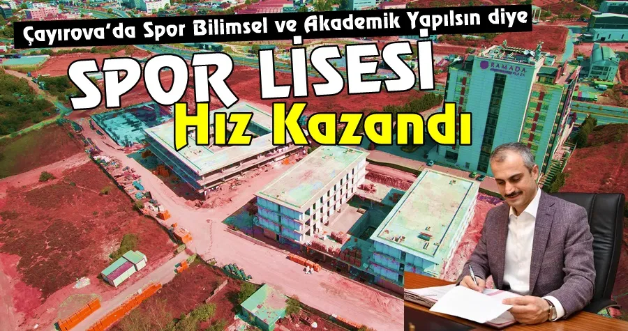 Spor Lisesi’nde çalışmalar devam ediyor