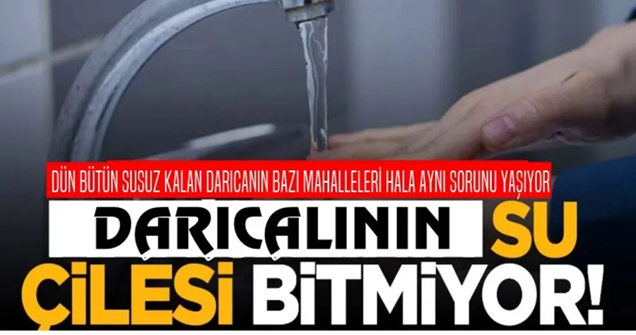 Darıcalının Su Çilesi Bugünde Devam Ediyor