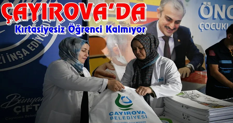 Çayırova’da ihtiyaç sahibi öğrencilere kırtasiye desteği