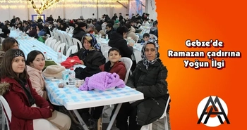 Gebze’de  Ramazan çadırına Yoğun İlgi